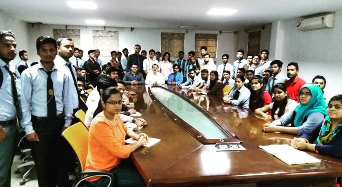 Corporate conference room training session